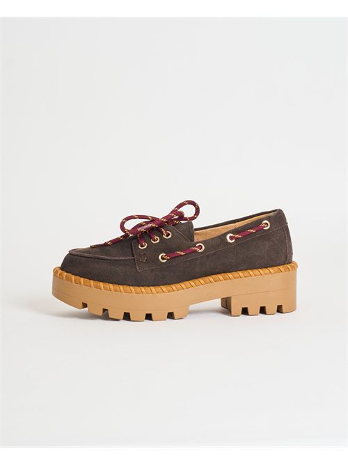 Colors of California women's suede boat shoe COLORS OF CALIFORNIA | BIXBY01BRO